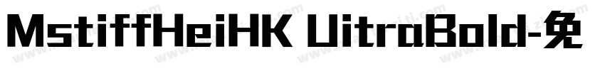 MstiffHeiHK UitraBold字体转换
